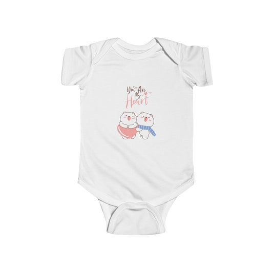 Adorable Infant Bodysuit, Cute Baby Gift, Made with Love Baby Outfit, Heart Print Onesie, Perfect for Baby Showers
